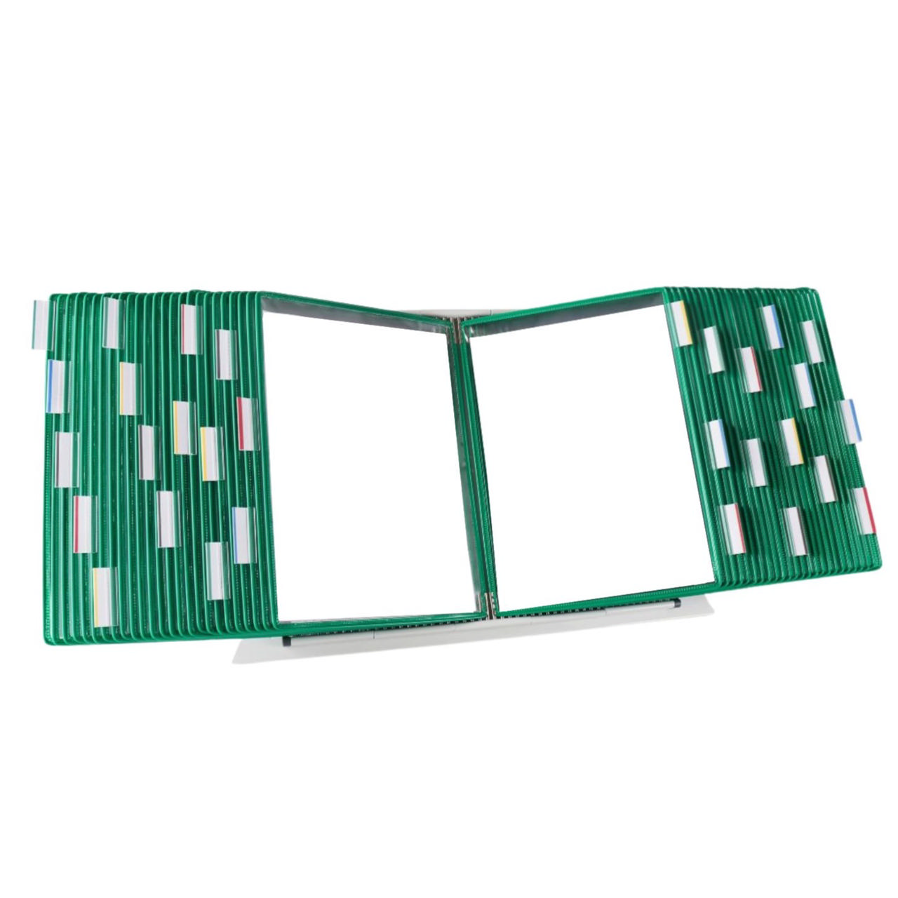 Tarifold Desktop Reference & Display System – 50 Green Pockets, Letter-Size