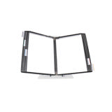 Tarifold Desktop Reference & Display System - 10 Black Pockets, Letter-Size