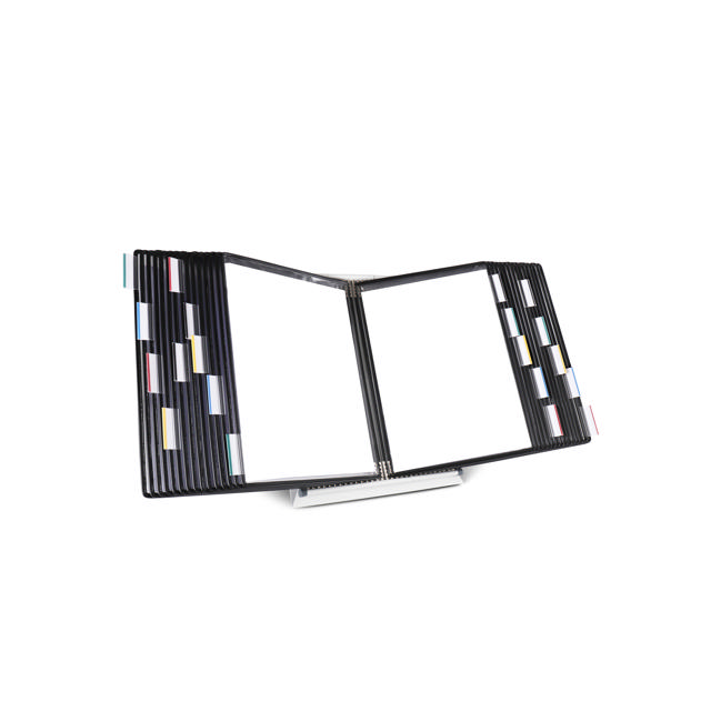 Tarifold Desktop Reference & Display System – 30 Black Pockets, Letter-Size