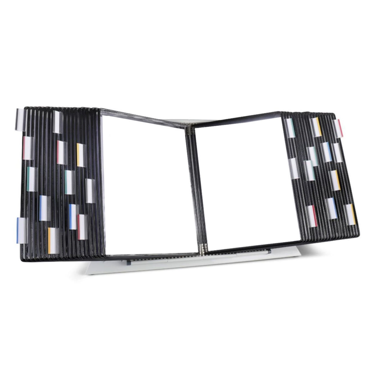 Tarifold Desktop Reference & Display System – 40 Black Pockets, Letter-Size