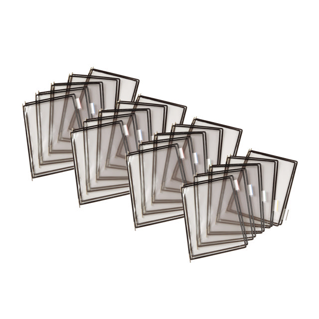 Tarifold Desktop Reference & Display System – 40 Black Pockets, Letter-Size