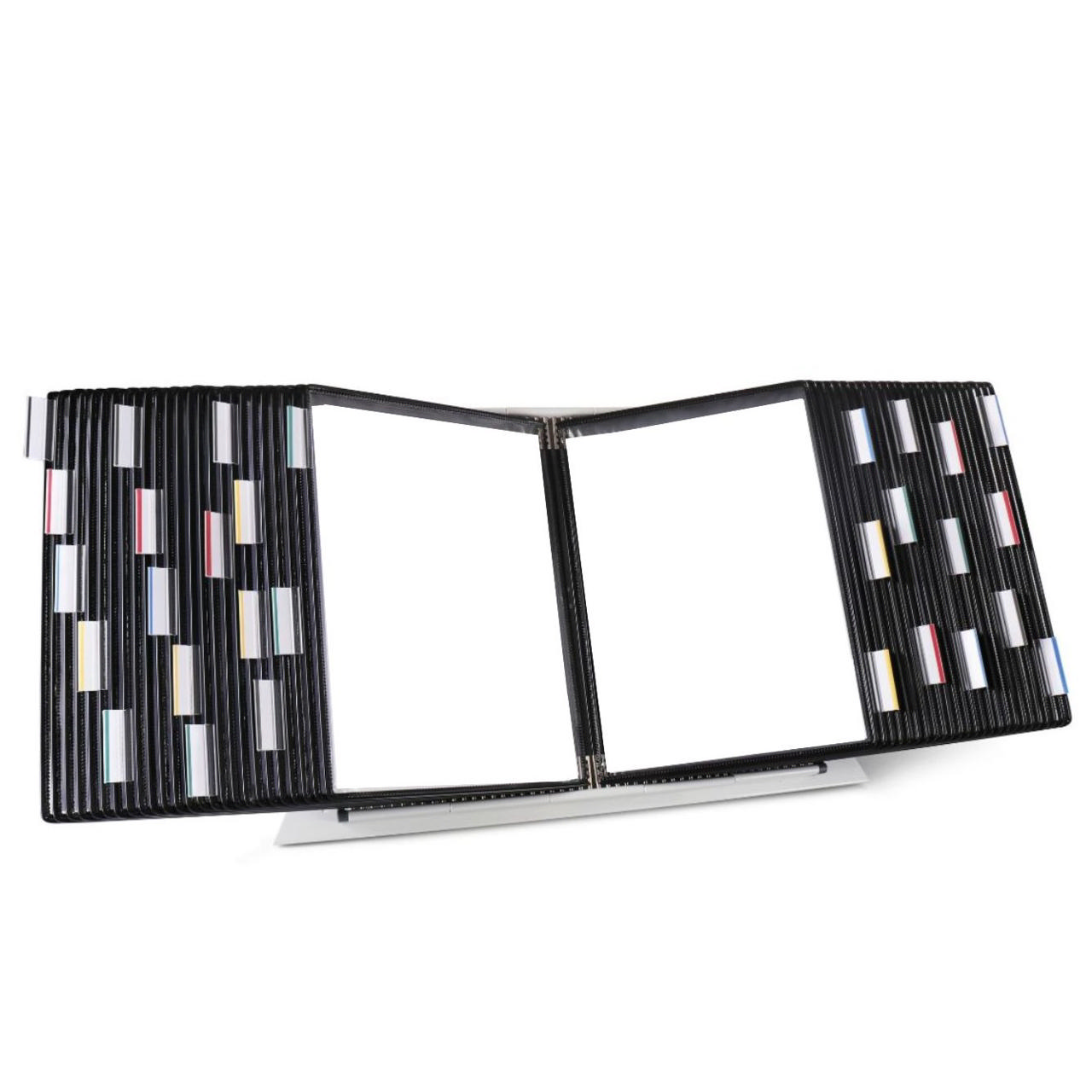 Tarifold Desktop Reference & Display System – 50 Black Pockets, Letter-Size