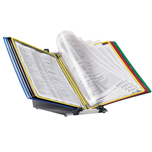 Tarifold FoldFive Desktop Reference & Display System – 10 Assorted Pockets, Letter-Size