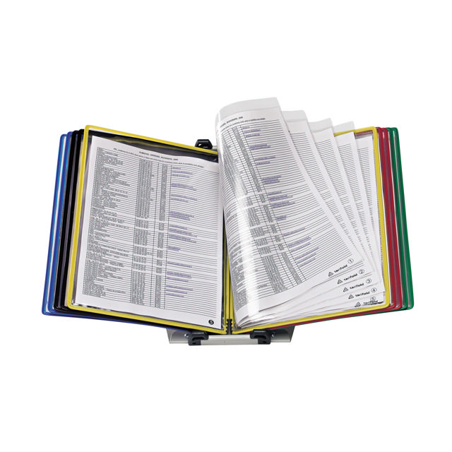Tarifold FoldFive Desktop Reference & Display System – 10 Assorted Pockets, Letter-Size