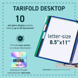 Tarifold Desktop Reference & Display System - 10 Assorted Pockets, Letter-Size