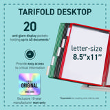 Tarifold Desktop Reference & Display System - 20 Assorted Pockets, Letter-Size