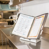 Tarifold Antimicrobial Desktop Reference & Display System - 10 Black Pockets, Letter-Size