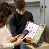 Tarifold Antimicrobial Desktop Reference & Display System - 10 Assorted Pockets, Letter-Size