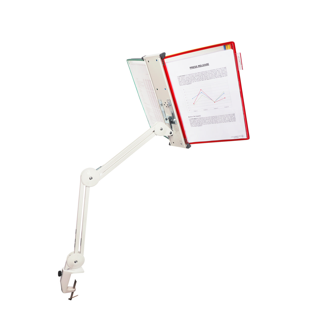 Tarifold Swing Arm with 10 Assorted Pockets, Letter-Size