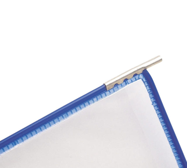 Tarifold Pivoting Pockets for Wall, Desk or Rotary Systems - 10 Blue Pockets, L:etter-Size