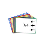 Tarifold Pivoting Pockets for Wall, Desk or Rotary Systems - 10 Assorted Pockets, Landscape. A4 Size