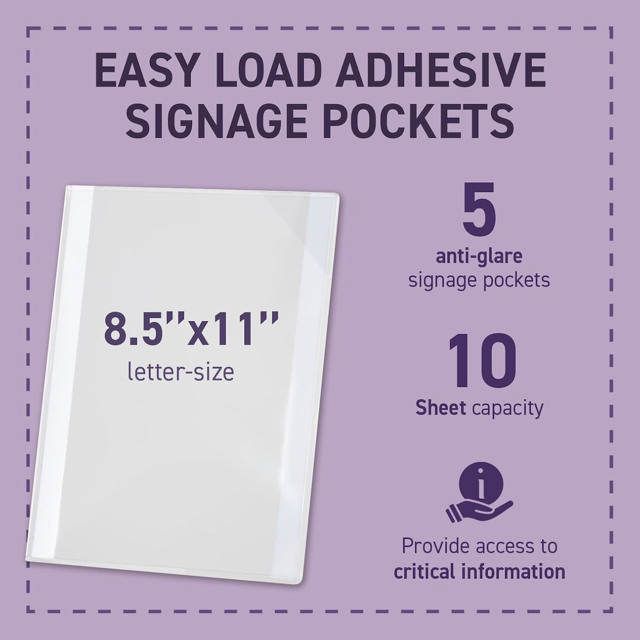 Easy Load Repositionable Pocket with Corner Closure