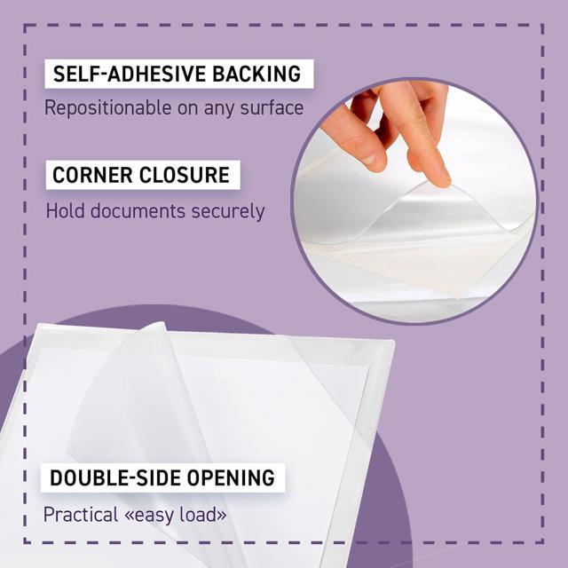 Easy Load Repositionable Pocket with Corner Closure