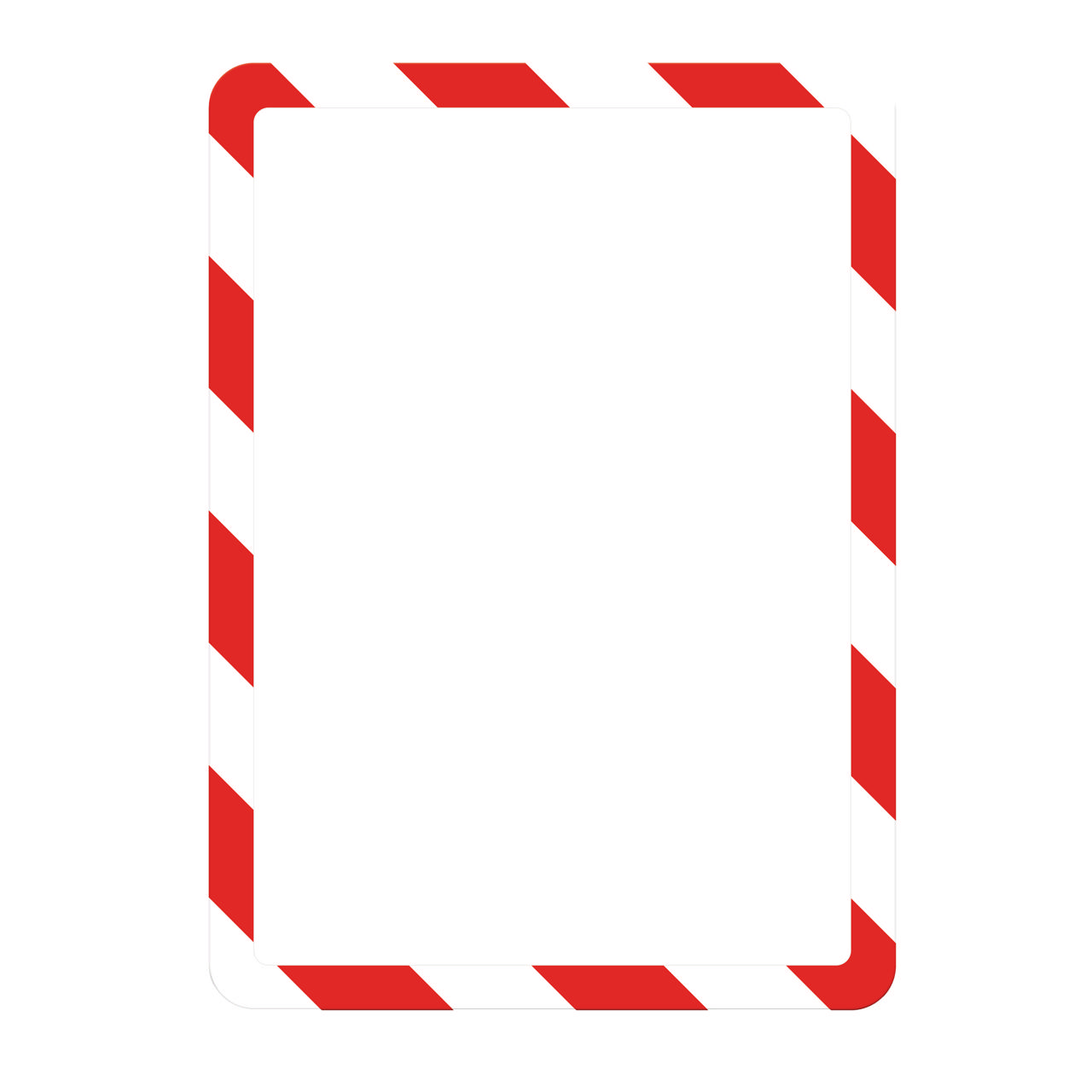 Self-Adhesive Magneto Safety Display Pockets, Red/White