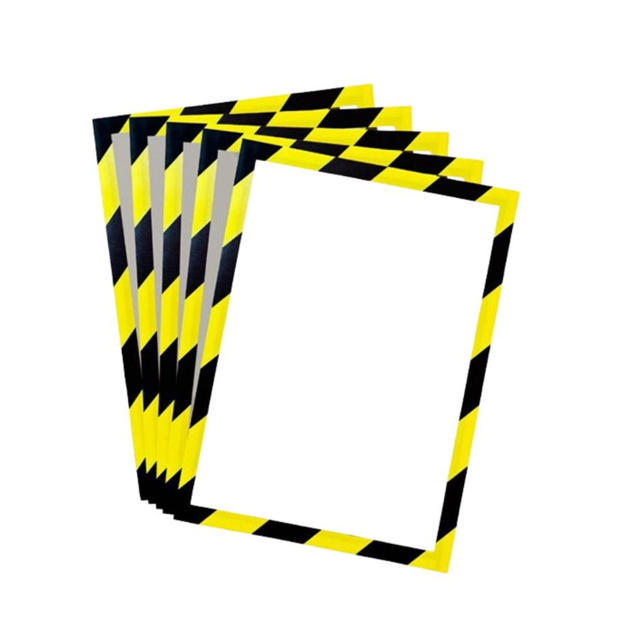 Magneto Pro Magnetic Display Frame, Letter-Size, Yellow/Black