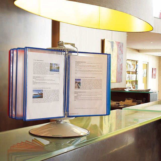 Tarifold Rotary Reference & Display System - 50 Assorted Pockets, Letter-Size