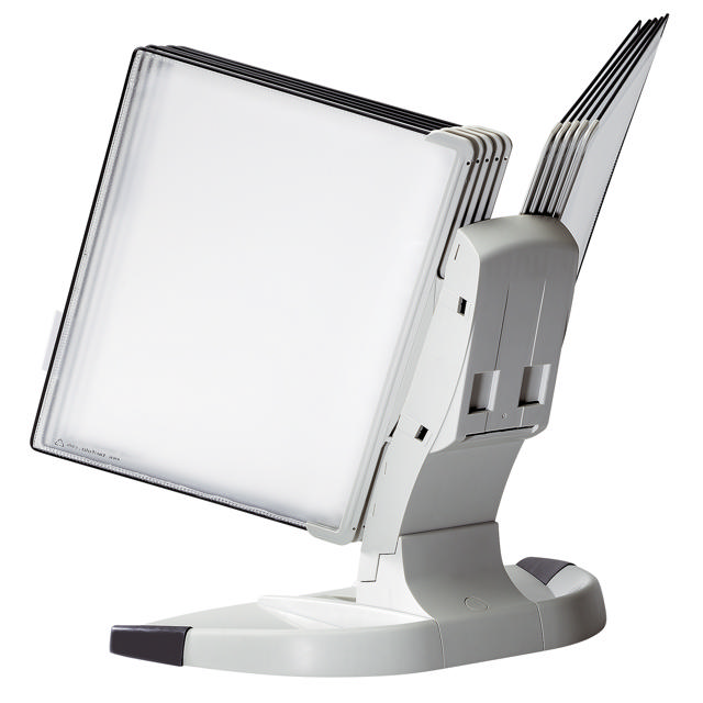 Tarifold Design Modular Desktop Reference & Display System - 10 Gray Pockets, Letter-Size