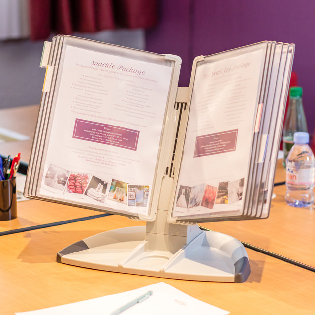 Tarifold Design Modular Desktop Reference & Display System - 10 Gray Pockets, Letter-Size