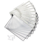 Tarifold Pivoting Pockets for Modular Desktop Reference & Display Systems - 10 Gray Pockets, Letter-Size