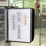 Tarifold PRO Wall Mount Reference & Display System – 10 Black Pockets, Universal (Letter-Size/A4)
