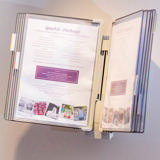 Tarifold Design Modular Wall Extension Unit - 10 Gray Pockets, Letter-Size