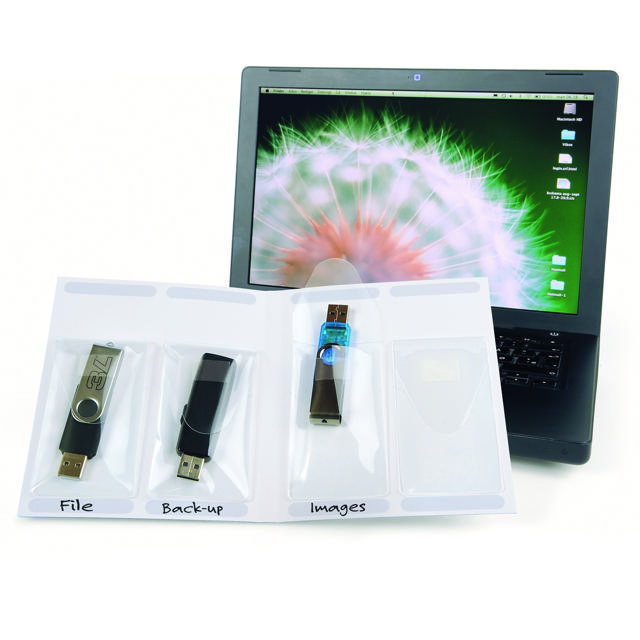 Self-adhesive USB Pockets - 100 pcs.