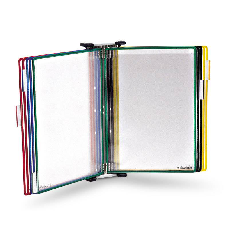 Tarifold Magnetic Wall Mount Reference & Display System – 10 Assorted Pockets, Letter-Size