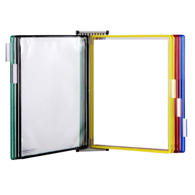 Tarifold Wall Mount Reference & Display System – 10 Assorted Pockets, Letter-Size